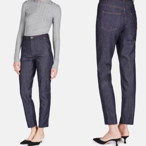 Vanessa Seward Denim - Vanessa Seward Victoire Dark Wash Jeans, Size 38/6